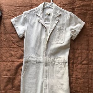Hey Gang natural denim coverall